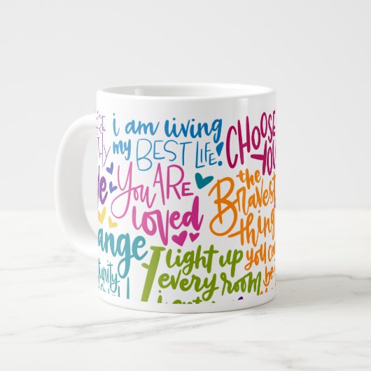 Grande Tasse Affirmations quotidiennes géantes (Devant gauche)