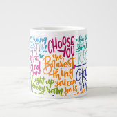 Grande Tasse Affirmations quotidiennes géantes (Devant)