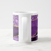 Grande Tasse Agate Violet violet or Parties scintillant Géode N (Dos)