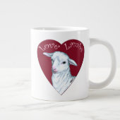 Grande Tasse Agneaux d'amour (Droite)
