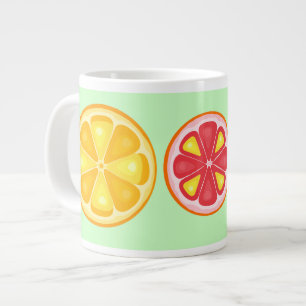 Grande Tasse Agrumes TROPICALES FRUITS D'ÉTÉ Citrons d'orange