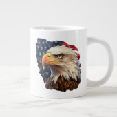 Grande Tasse Aigle à drapeau américain (Droite)