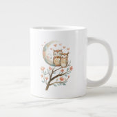 Grande Tasse Aimez Maman Chouette Mignonne Et Bébé Amour (Droite)