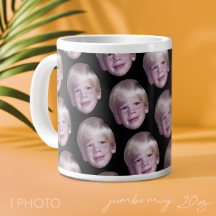 Grande Tasse Ajouter 1 motif à tête flottante en demi-teinte no