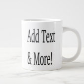 Grande Tasse Ajouter du texte et plus ! Customisez votre propre (Droite)