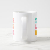 Grande Tasse Ajouter votre entreprise Logo Moderne Minimal Simp (Dos)