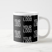 Grande Tasse Ajouter votre logo Répéter Motif Modèle modifiable (Droite)