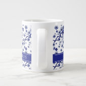 Grande Tasse Ajouter votre nom| Oriental Sakura Branch Motif (Dos)