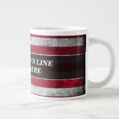 Grande Tasse Ajouter votre texte sur le drapeau américain (Droite)