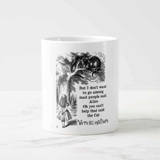 Grande Tasse Alice au pays des merveilles; Cheshire Cat avec Al (Devant)