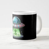 Grande Tasse Alien enlevant une vache (Devant droit)