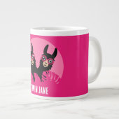 Grande Tasse Alpaca llama Twins (Devant droit)