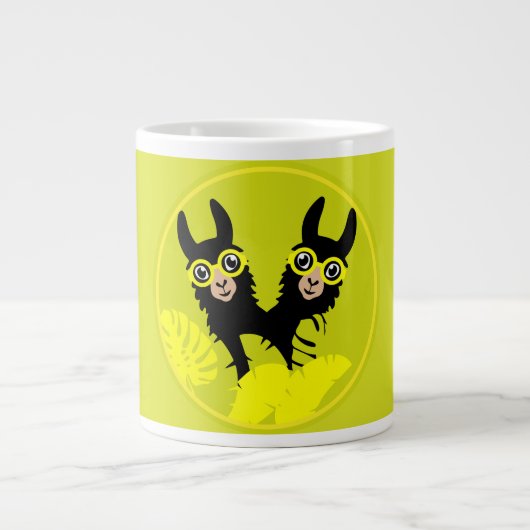 Grande Tasse Alpaca llama Twins (Devant)