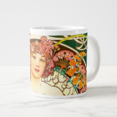Grande Tasse Alphonse Mucha Art Nouveau Daydream (Devant droit)