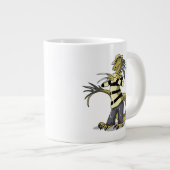 Grande Tasse Amargasaurus Pose Comme Freddy Krueger. (Devant droit)
