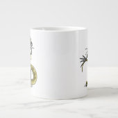 Grande Tasse Amargasaurus Pose Comme Freddy Krueger. (Devant)