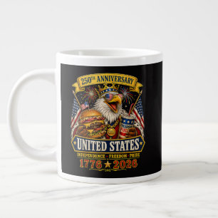 Grande Tasse Américain 1776 2026 250e 4 juillet Jour de l'Indép