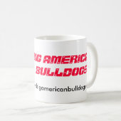 Grande tasse américaine de bouledogues (Devant droit)