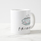 Grande Tasse AMIS™ | Aquarelle de café (Devant droit)