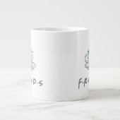 Grande Tasse AMIS™ | Aquarelle de café (Devant)