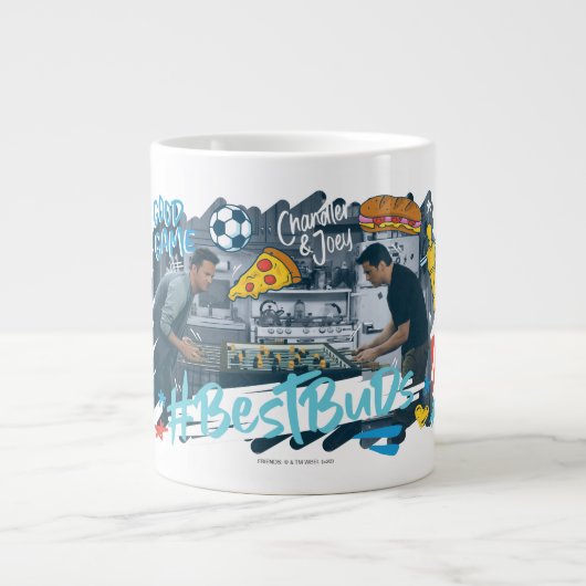 Grande Tasse AMIS™ | Chandler & Joey - Best Buds (Devant)
