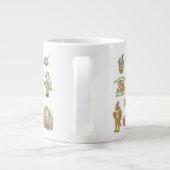 Grande Tasse AMIS™ | Graphique d'icônes de dessin (Dos)