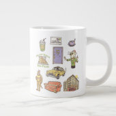 Grande Tasse AMIS™ | Graphique d'icônes de dessin (Droite)