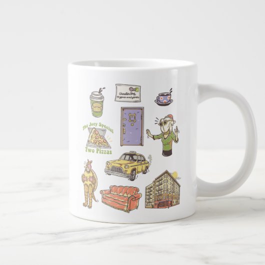 Grande Tasse AMIS™ | Graphique d'icônes de dessin (Droite)