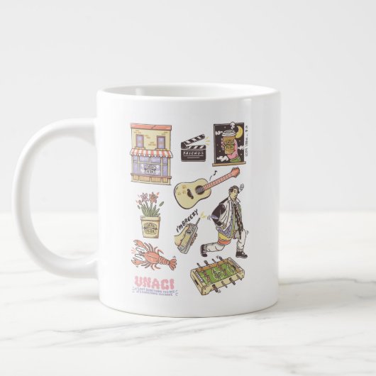 Grande Tasse AMIS™ | Graphique d'icônes de dessin (Gauche)