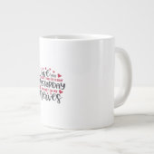 Grande Tasse Amour à typographie propre (Devant droit)
