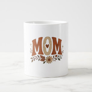 Grande Tasse Amour Floral de Maman d'Automne Rustique