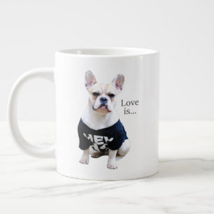 Grande Tasse Amour French Bulldog Frenchie Maman Papa Chien Chi