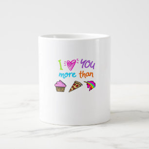 Grande Tasse Amour plus que Cupcakes Pizza Licornes Mignonnes