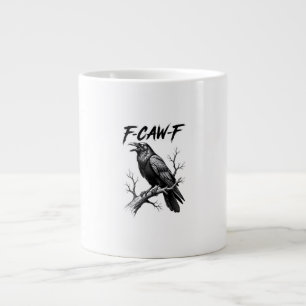 Grande Tasse Amoureux de corbeau F Caw F Mème Style Classique