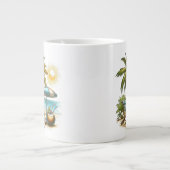 Grande Tasse Amoureux de plage (Devant)