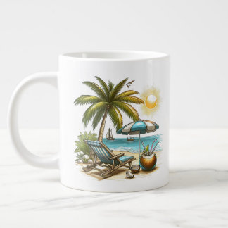 Grande Tasse Amoureux de plage