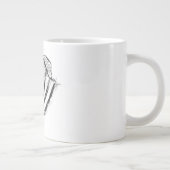 Grande Tasse amoureux des animaux photo de chien tiré à la main (Droite)