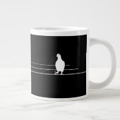 Grande Tasse Amusant Bubblegum Birds on a Wire Black (Droite)