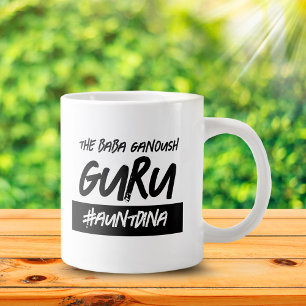 Grande Tasse Amusant Nom Du Mot-Clic Baba Ganoush Guru
