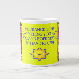 Grande Tasse Amusante plaisanterie avec un message de modèles d
