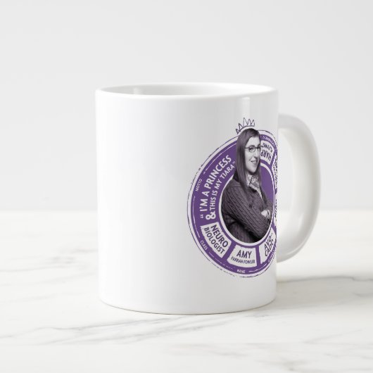 Grande Tasse Amy Farrah Fowler - Graphique d'informations (Devant droit)