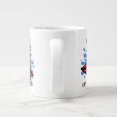 Grande Tasse Ananas de surf drôle (Dos)