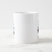 Grande Tasse Ananas de surf drôle (Devant)