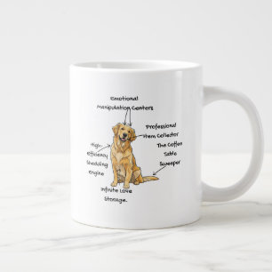 Grande Tasse Anatomie d'un Golden Retriever - Maman/Papa de chi