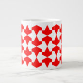 Grande Tasse Ancien Motif de Mamelouks musulmans rouges et blan (Devant)