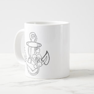 Grande Tasse Ancre de style de tatouage