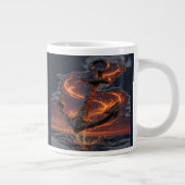 Grande Tasse Ancre rustique avec feu - Oreille marine (Droite)