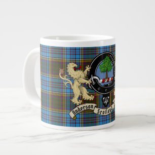 Grande Tasse Anderson Clan Badge & Tartan 