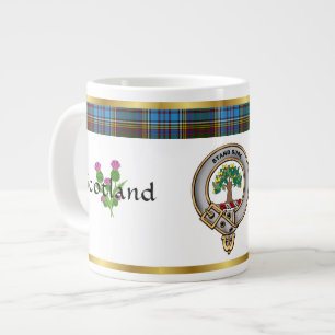 Grande Tasse Anderson Clan Badge Tartan & Motto