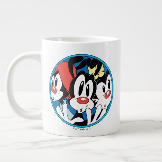 Grande Tasse Animaniacs | Warner Siblings Circle Graphic (Gauche)